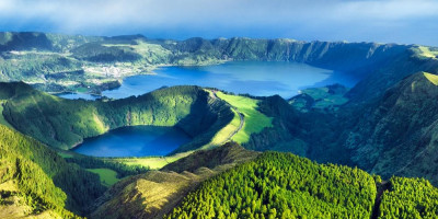 Azori, razkošje v zelenem in nebeška modrina, čarter polet